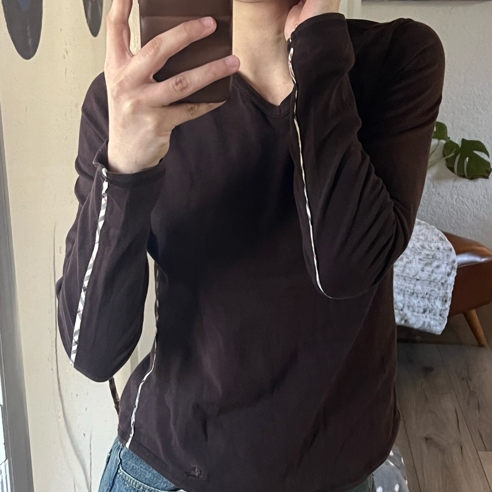 burberry vintage long sleeve top